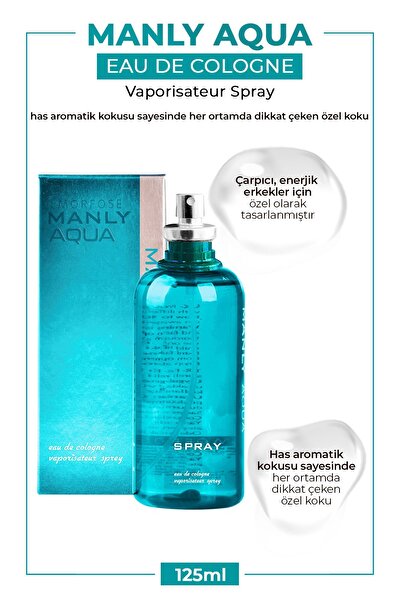 Morfose Manly Aqua Parfüm Kolonya 125 ml