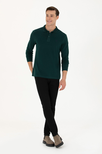 U.S. Polo Assn. Bluză Polo uni cu logo discret