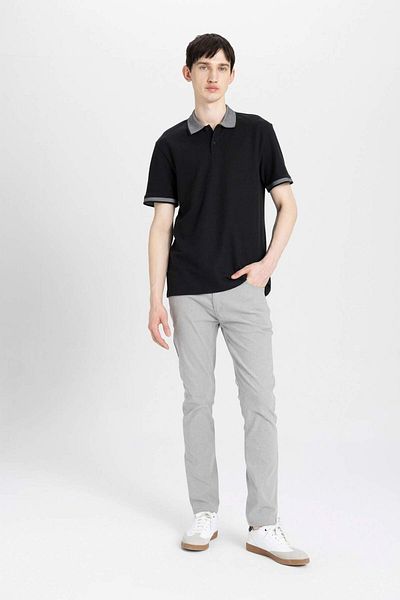 DeFacto New Regular Fit Short Sleeve Basic Plain Polo T-Shirt B4508Ax24Sp