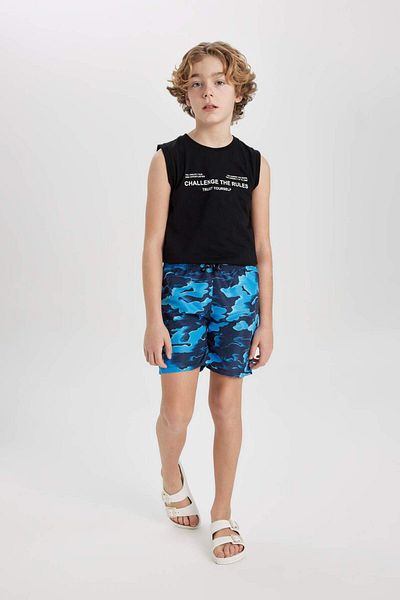 DeFacto Boy's Crew Neck Printed Athlete B6161A824HS