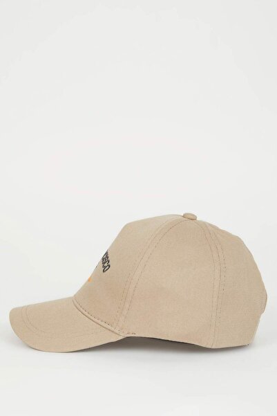 DeFacto Chlapecká vyšívaná baseballová basketbalová čepice z bavlny B7904A824SM