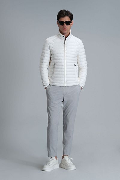 Lufian Men's White Sergio Coat
