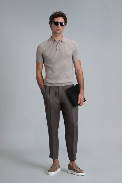 Lufian Eze Men's Sweater Beige
