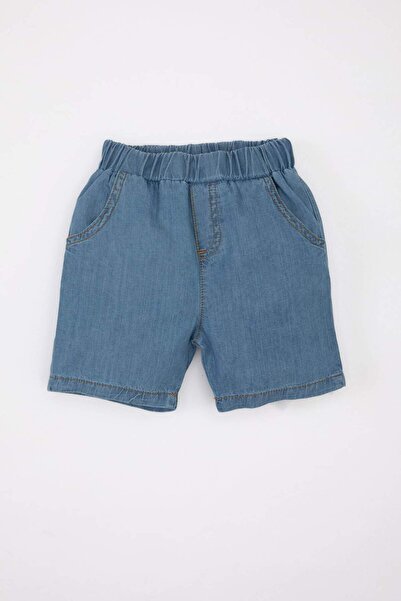 DeFacto Baby Boy 2 Piece Set Printed Short Sleeve T-Shirt Top Jean Shorts C5620A524Sm