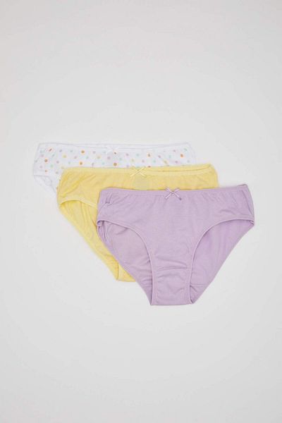 DeFacto Girl's Cotton 3-Piece Slip Panties C4184A824Hs