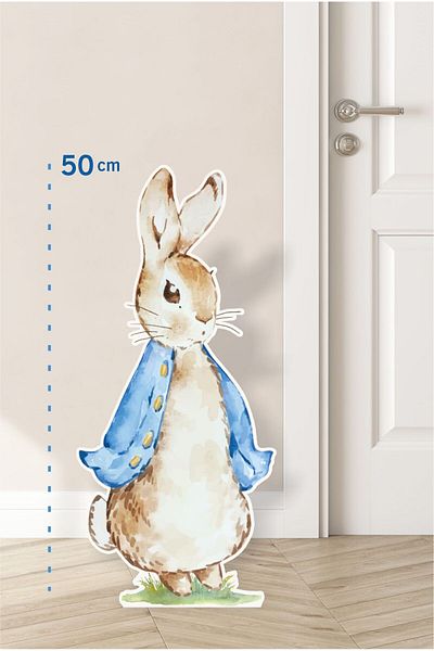 neşeli günlerim Tablou cu picioare de 50 cm cu tematică Peter Rabbit Rabbit Blue |   Decor |   Albastru |   Albastru