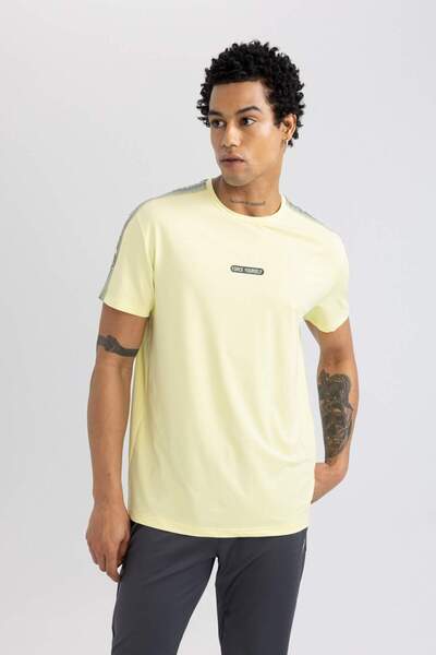 DeFacto Μπλουζάκι με στάμπα με λαιμόκοψη B5117ax24sp