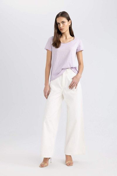 DeFacto Regular Fit Crew Neck Short Sleeve T-Shirt K1508AZ24SM