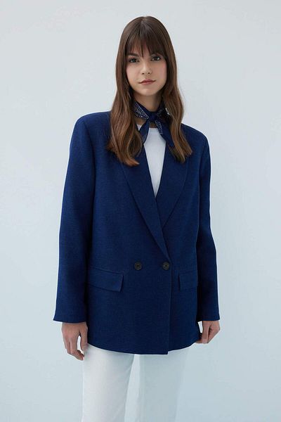 DeFacto Regular Fit Jacket Collar Blazer Jacket C4526AX24SM