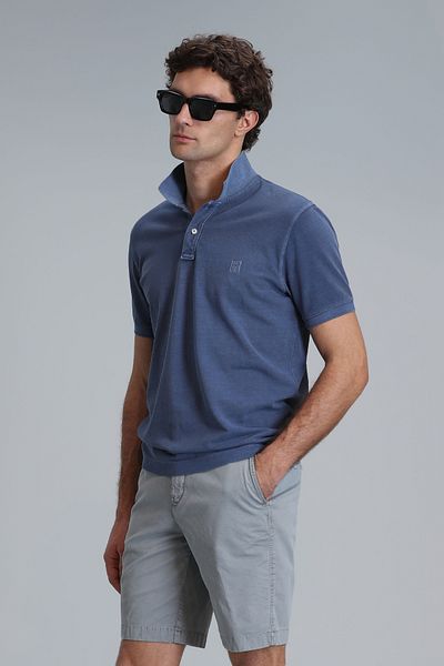 Lufian Tricou polo Vernon Smart pentru bărbați, albastru deschis