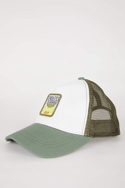 DeFacto Boy's Label Printed Gabardine Baseball Basketball Cap B7907A824SM