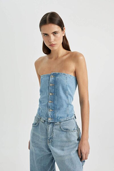 DeFacto Straplez Jean Bluz B8281AX24SP