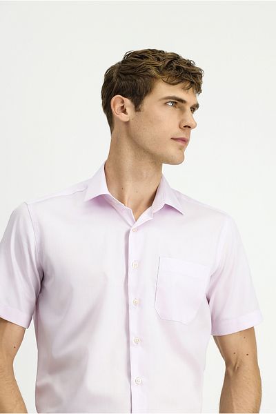 Kiğılı Short Sleeve Regular Fit Cotton Non Iron Shirt