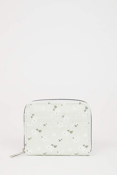 DeFacto Damen-Geldbörse aus Kunstleder mit Blumenmuster C0876AXNS
