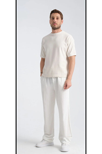 ATKGİYİM Baggy Linen Pants Drawstring Model