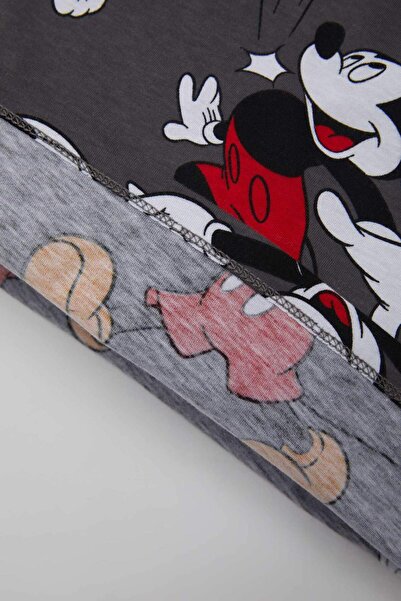 DeFacto Erkek Bebek Disney Mickey & Minnie Bisiklet Yaka Kısa Kollu Tişört C5343A524SM