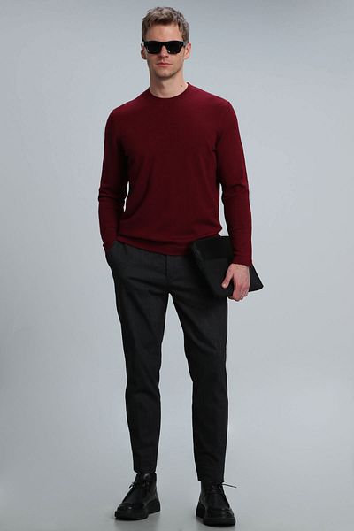 Lufian Speed Men's Sweater Claret Red