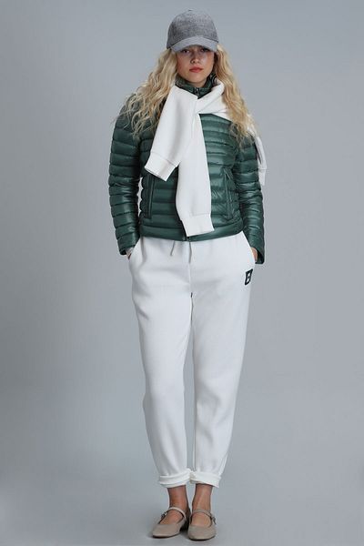 Lufian Green Mary Goose Feather Women's Coat