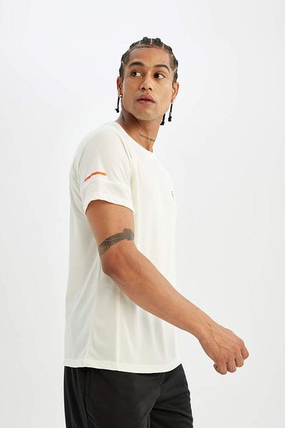 DeFacto Crew Neck, Printed Heavy Fabric, Short Sleeve Athlete T-Shirt B5135Ax24Sp