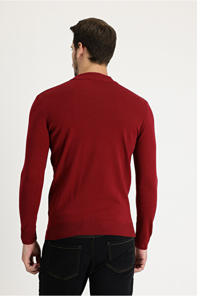 Kiğılı Yarım Balıkçı Yaka Regular Fit Pamuklu Triko Kazak