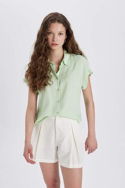 DeFacto Κοντομάνικο πουκάμισο Regular Fit N7819AZ24SP