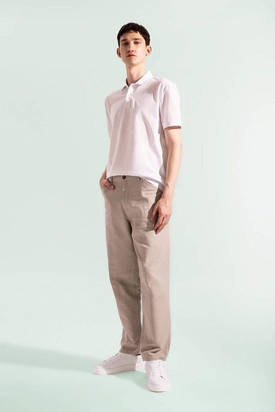 DeFacto Relax Fit Pants Linen Blended Pocket Straight Leg B4532Ax24Sp