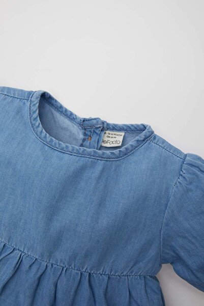 DeFacto Rochie Jeans cu mânecă scurtă fetiță B8215A524SM