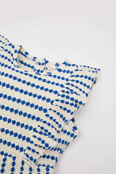 DeFacto Kız Bebek Desenli Kolsuz Tulum C2425A524SM