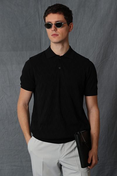 Lufian Men's Black Boris Sweater