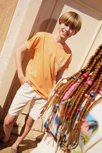 DeFacto Boy's Basic Plain Gabardine Shorts with Pockets C2955A824Sm