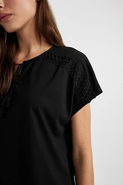 DeFacto Κοντομάνικο μπλουζάκι Crew Neck C1874AX24SP