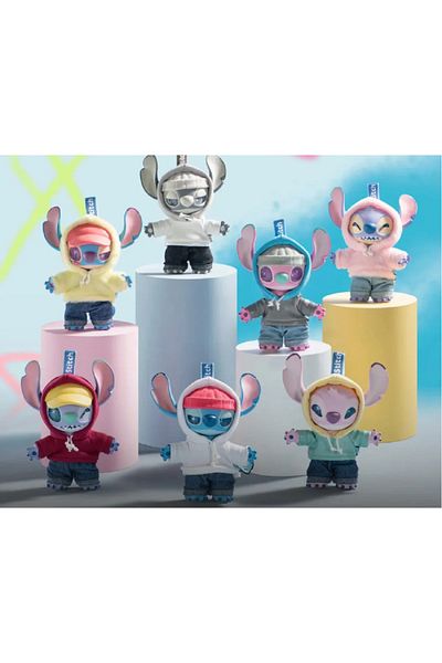 OEM jucărie Miniso Stitch, marca Disney GenZ Street Series, ornament autentic pentru agățat