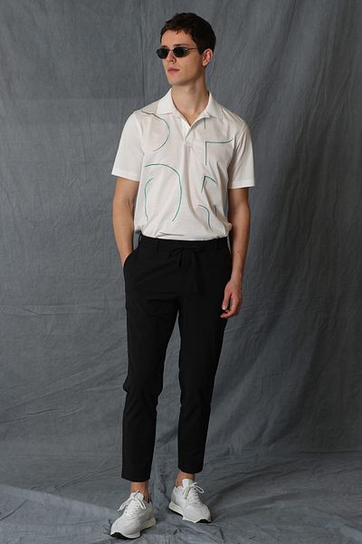 Lufian Nora Smart Men's Polo T-Shirt Off White