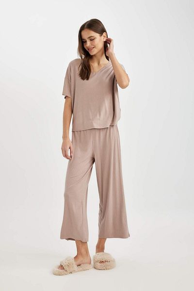 DeFacto Fall in Love Viscose Pajama Bottoms C1480AX24SP