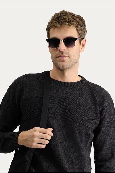 Kiğılı Crew Neck - Seamless Patterned Wool Slim Fit Knitwear Sweater