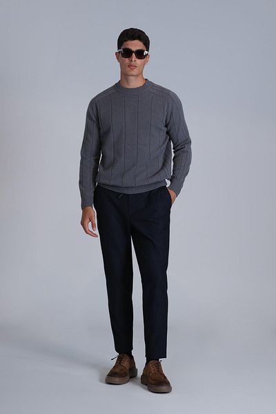 Lufian Men's Gray Light Sweater
