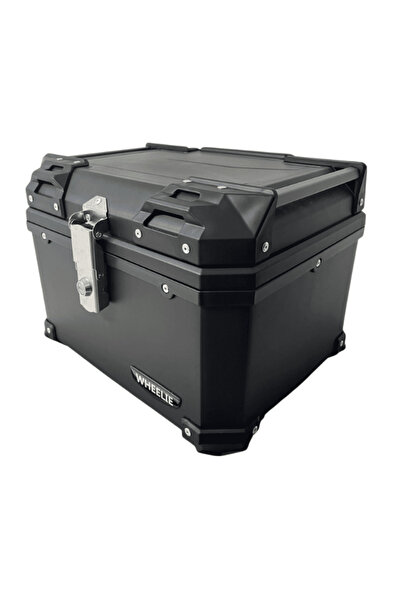 XT570-B 45 Litre Motosiklet Arka Çanta Siyah Su Geçirmez ABS Top Case Bagaj Üniversal