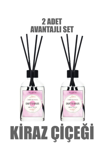 duftshaus Kiraz Çiçeği Bambu Çubuklu Oda Kokusu Ortam Kokusu Yatak Odası Mutf...