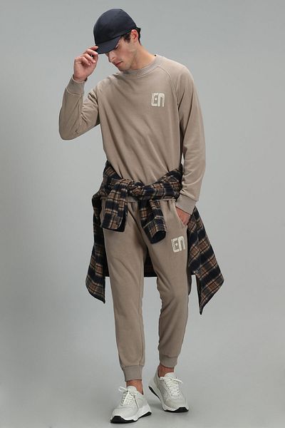 Lufian Owen Men's Sweatshirt Beige