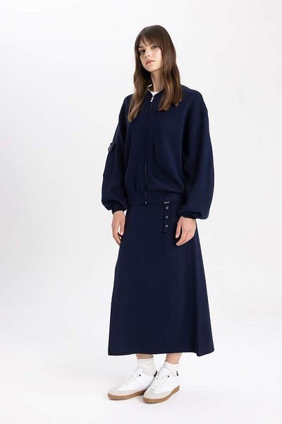 DeFacto Regular Fit Maxi Knitwear Skirt B8858Ax24Sp