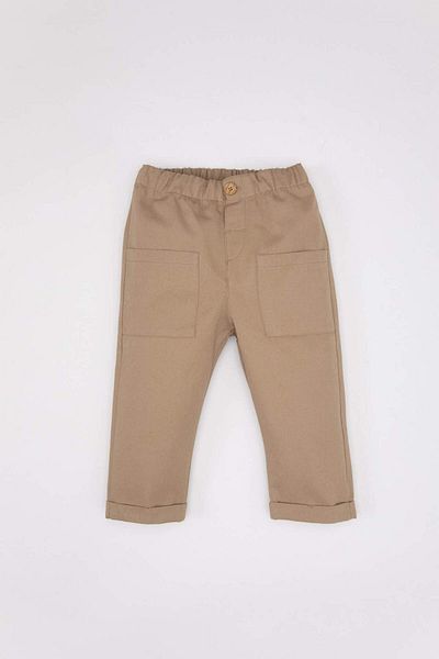 DeFacto Baby Boy Striped Combed Cotton T-Shirt Trousers 2-Piece Set C3604A524SP