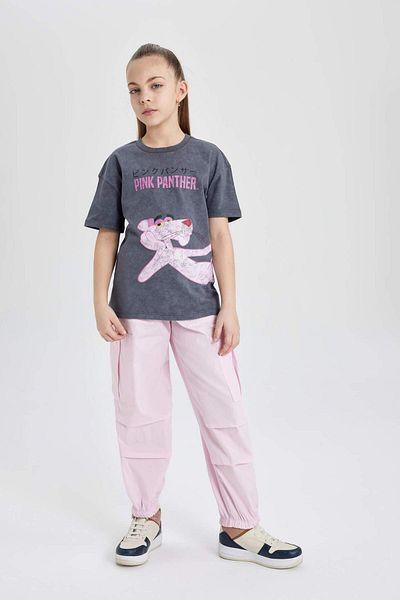 DeFacto Girl's Parachute Cargo Cotton Trousers C3397A824SM