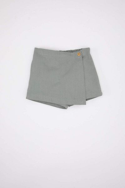 DeFacto Baby Girl 3 Piece Set Gabardine Blouse Shorts Skirt Socks B9621A524Sp