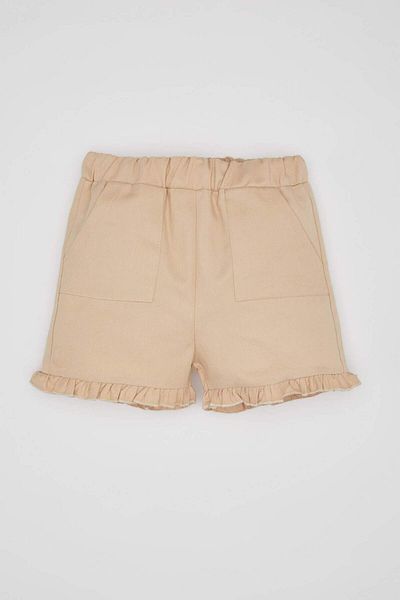 DeFacto Baby Girl 3 Piece Set Twill Fabric Shorts Long Sleeve Blouse Pantyhose B9465A524Sp
