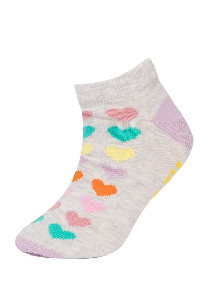DeFacto Girl's 7-Piece Cotton Booties Socks A6568A8Ns