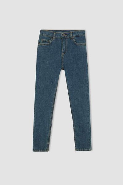 DeFacto Αγόρι Slim Fit ίσιο παντελόνι Jean Basic B5564A824SM