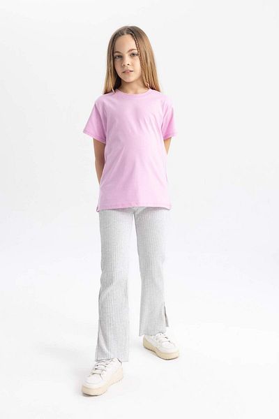DeFacto Girls' Flare Fit Ribbed Camisole Trousers B5585A824Sm
