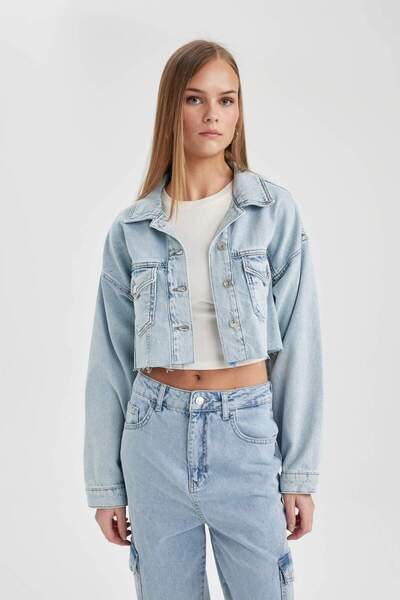 DeFacto Crop Jean Jacket B8288Ax24Sp