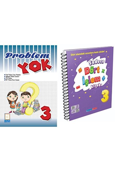 Salan Yayınları Salan Okul 3 . Sınıf Problem Yok + Dört Işlem Kitabı