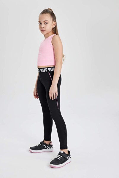 DeFacto Girl's Printed Long Leggings C0312A824Sm